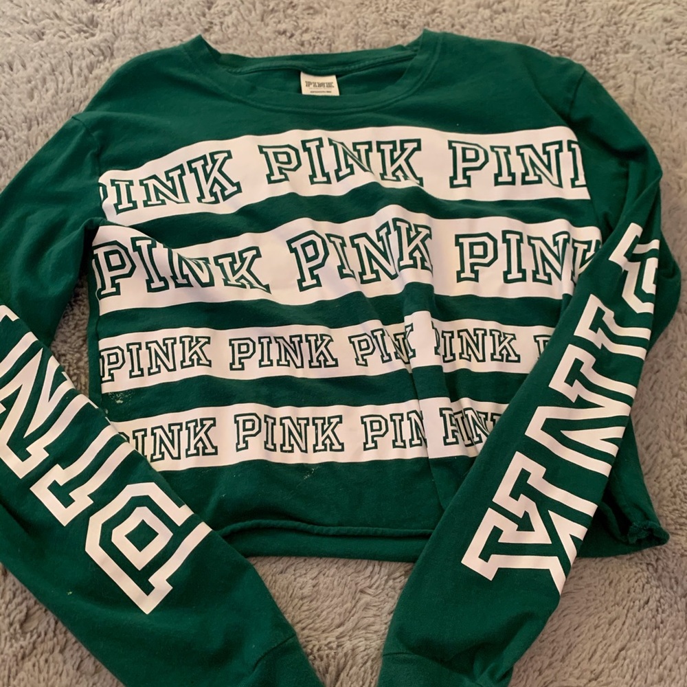 PINK cropped shirt